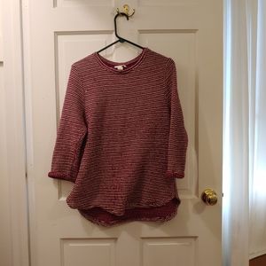 H&M woven-knit striped sweater